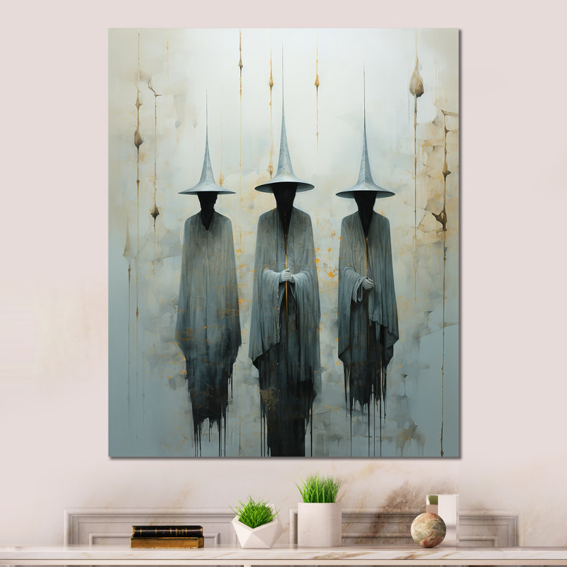 minimalism Witches - Witches Metal Print, 32" H x 24" W x 1" D