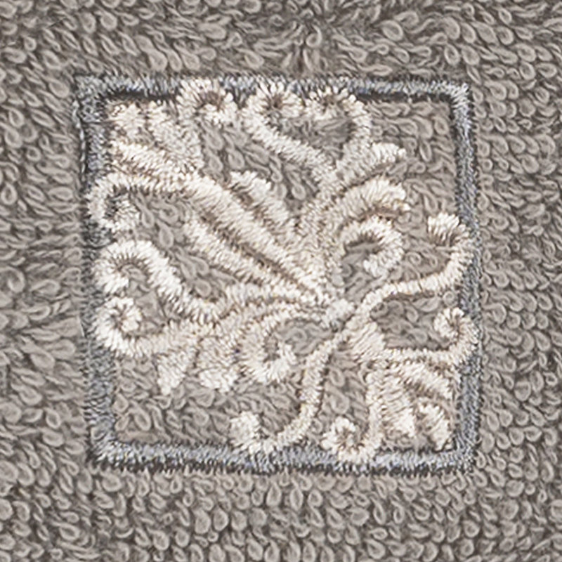 Essuie-mains en coton turc Vivian, Gris foncé