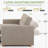 Meit 49"W Convertible Sleeper Sofa 3-In-1-942858576