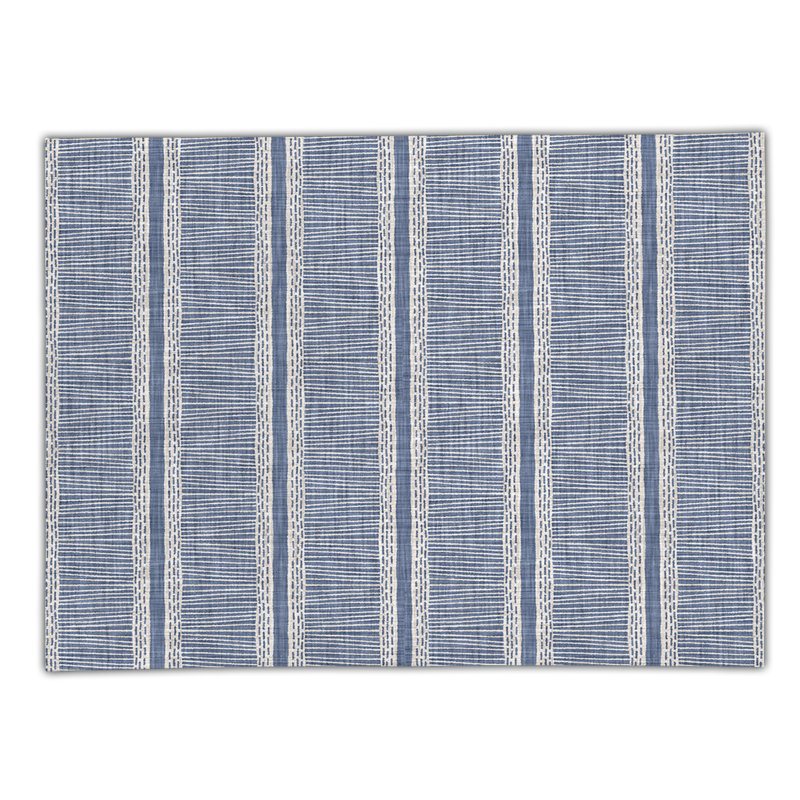 Striped Indoor / Outdoor Rug, Rectangle 5' x 7'