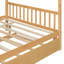 Lit double en bois avec lit gigogne simple