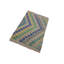 Tapis bleu clair / ivoire / jaune en laine à motif de chevrons fait à la main 2 pi 8 po x 4 pi Madee