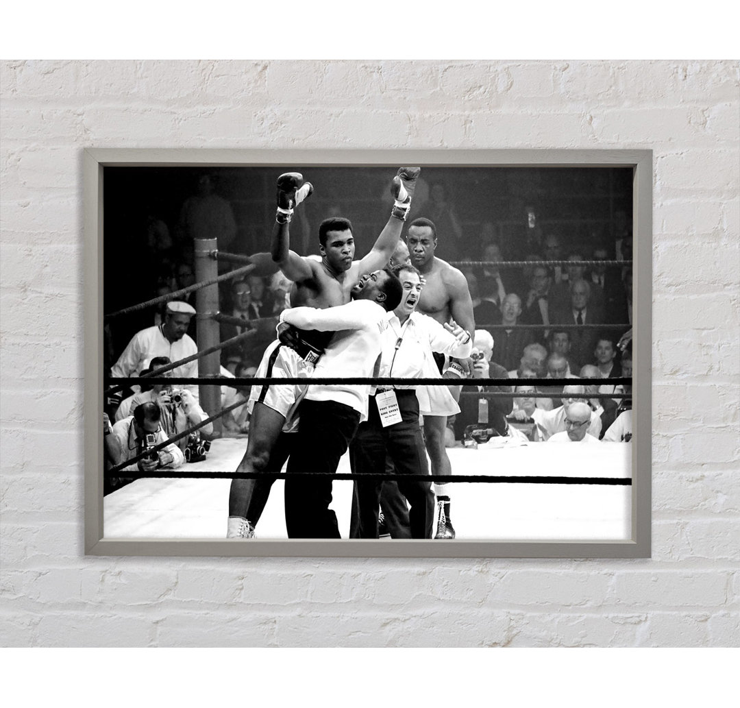 Muhammad Ali Victory - Einzelner Bilderrahmen Kunstdrucke auf Leinwand