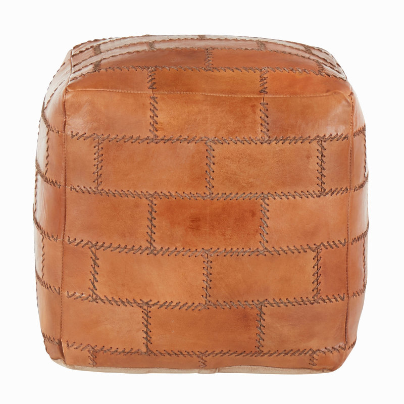En cuir brun