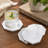 Handcrafted Natural White Marble Coaster 
