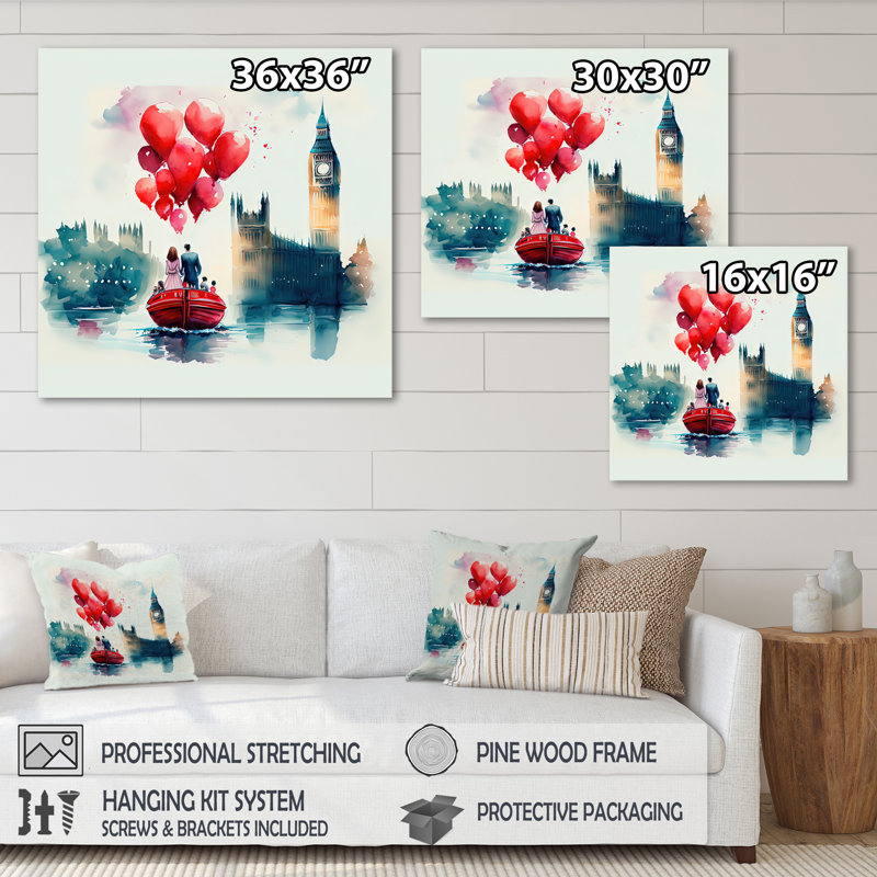 - Art mural traditionnel sur toile, H 24 po x l 24 po x P 1 po, Toile tendue
