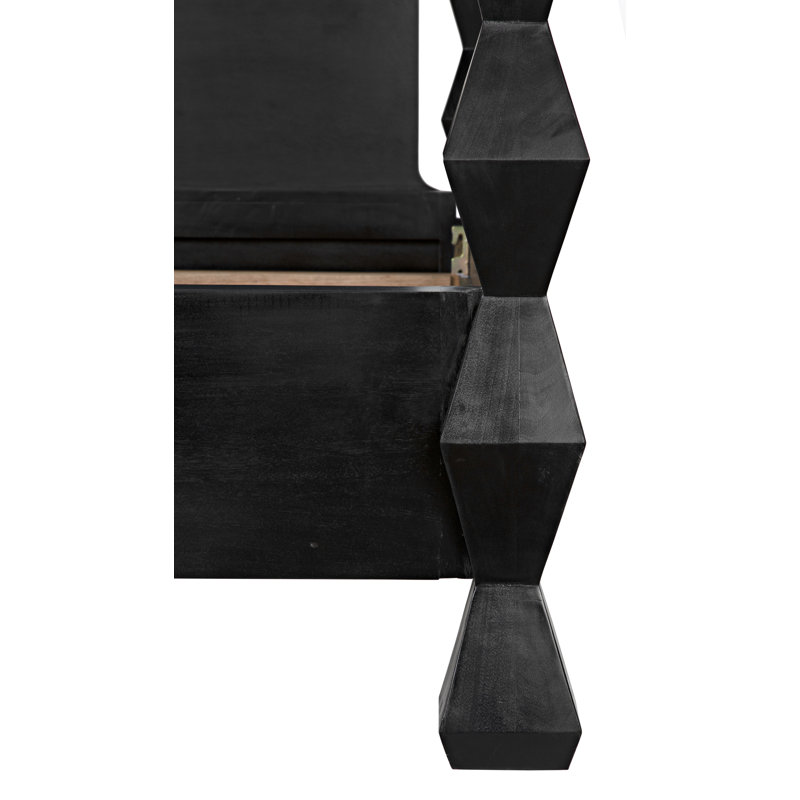 Brancusi Solid Wood Four Poster Bed, Queen
