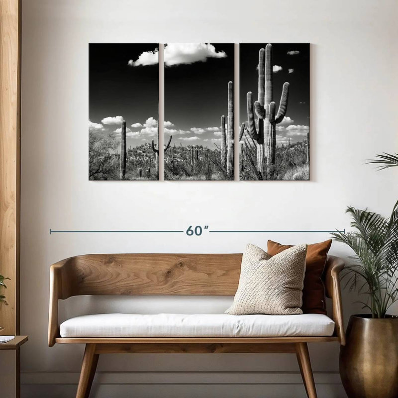 Harnek Saguaro Cactus Desert, 28" H x 45" W