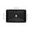 14.38" L -22.25" W -4-3/8 In. H Matte Shell  Glass Rectangular Vessel Bathroom Sink In Black With  Faucet And Pop-Up Drain In Matte Black