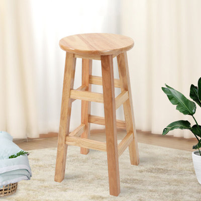 Counter Stool with Solid Wood Frame