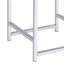 Tabouret carré moderne en similicuir gris foncé pour meuble-lavabo décoratif avec coussin en mousse-118020892