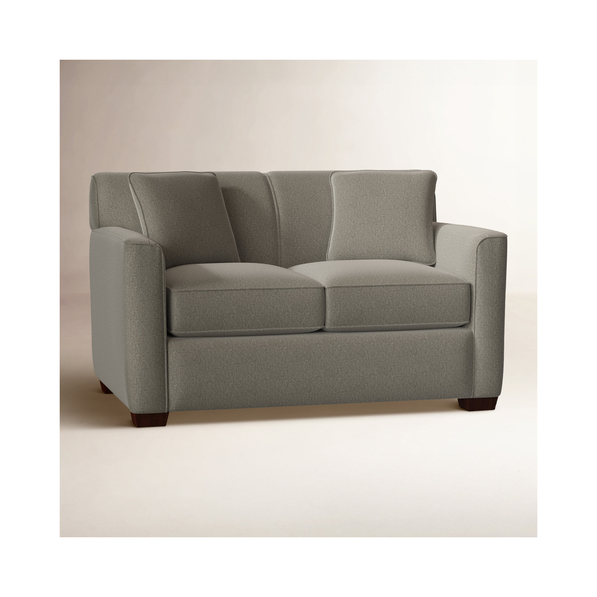 Keaton 60'' Upholstered Loveseat, Craftwood 16 Gray Performance Chenille, No