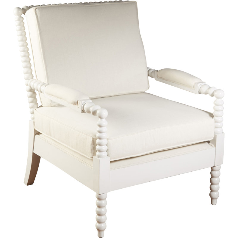 Gilreath Linen Armchair, White