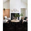 Tapis noir en fausse peau de mouton fabriqué à la main Mamdouh-303062738