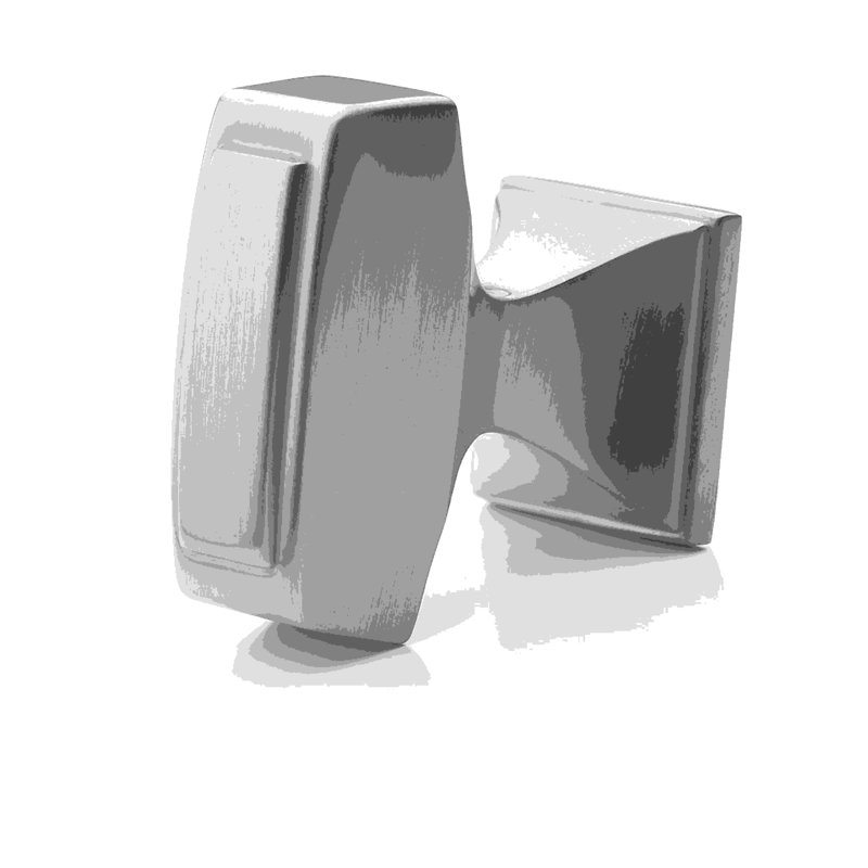 Bouton d'armoire en nickel satiné de 1-1 / 2 po (38 mm) Mulholland, Nickel satiné, 1.5"
