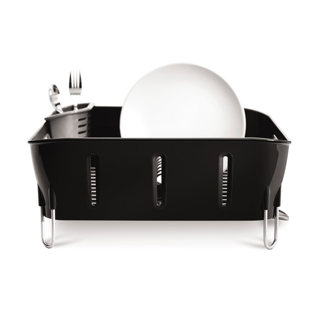 Simplehuman Black Compact Dishrack, Plastic - Image 2