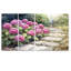 Hortensias par le chemin de pierre III - art mural hortensia - décoration murale traditionnelle-1758152605-1758152610