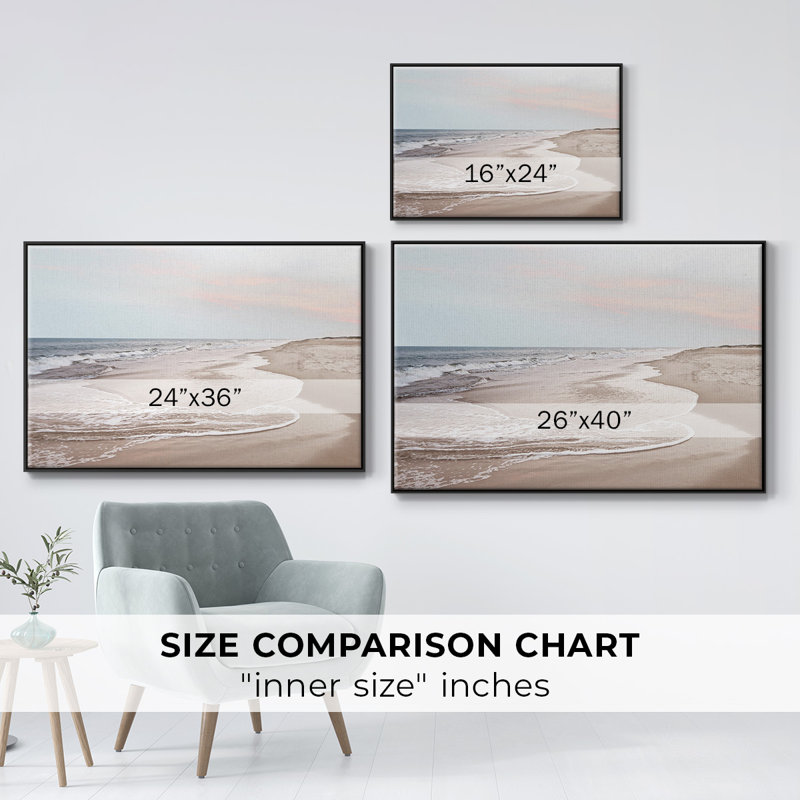 Corolla Soft Shore, reproduction d'art sur toile, H 25 po x l 37 po x P 2 po, Noir