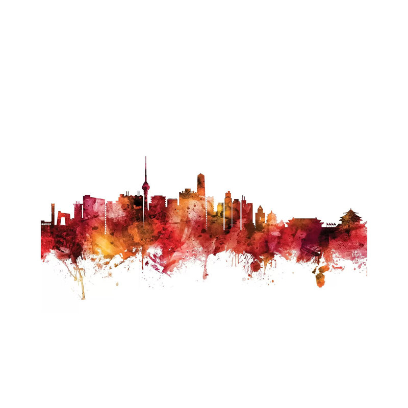 Beijing, China Skyline by Michael Tompsett - Wrapped Canvas Gallery-Wrapped Canvas Giclée, 152.5 cm H x 101.5 cm W