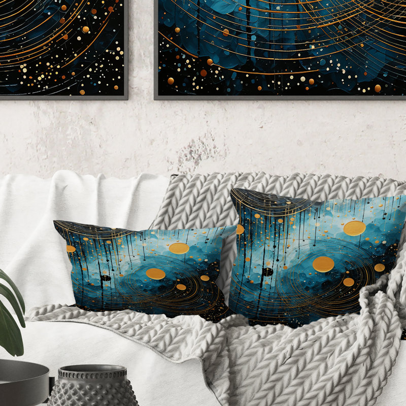 Coussin Blue Minimalisme Moon I - Minimalisme