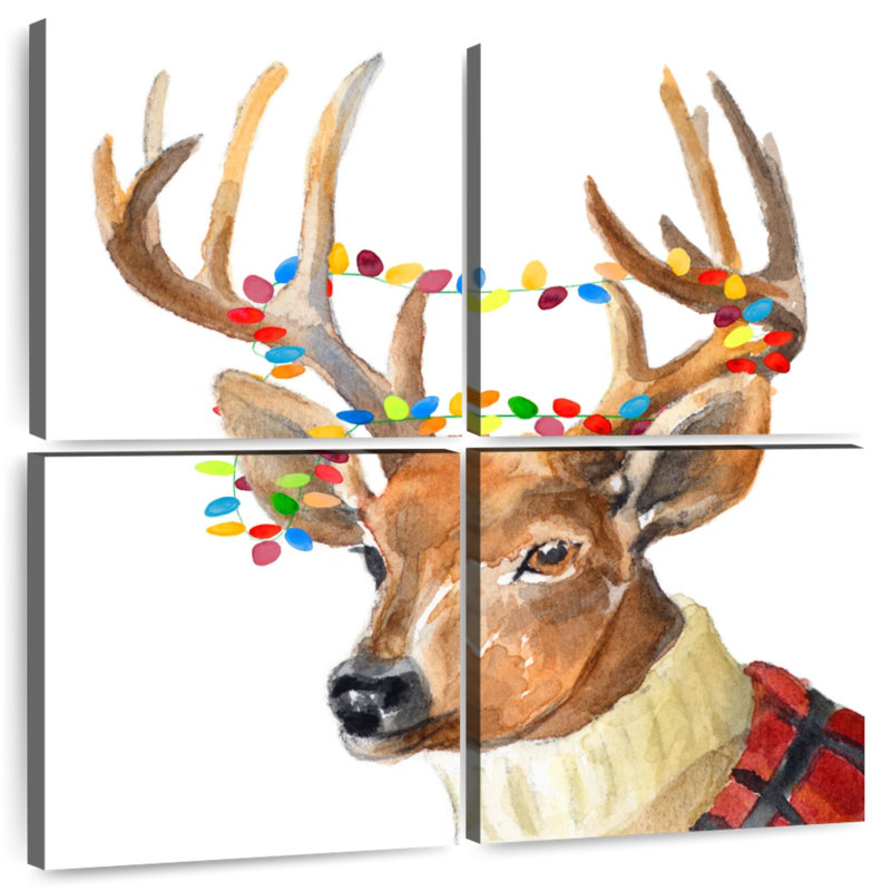 Brampt Christmas Lights Reindeer Sweater