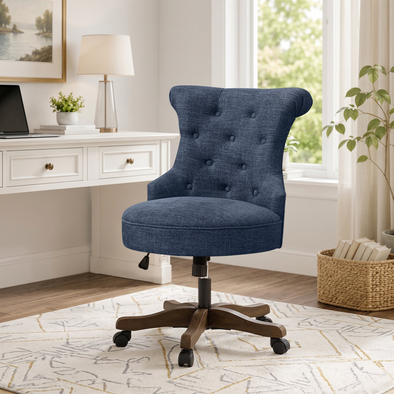 Chaise de bureau pivotante Asyra, Bleu