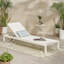Chaise longue d'extérieur avec structure en aluminium durable réglable à 5 niveaux et filet en textilène-385476273