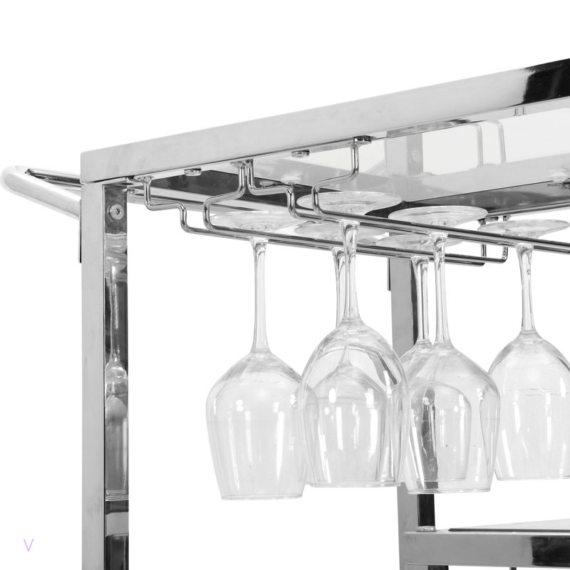 Bar à vin contemporain avec cadre en verre trempé