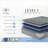 Mattresses | Restonic 13" Plush King Hybrid Cooling Mattress | Foam | Slate Gray + Sky Blue-122814377