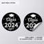 2024 autocollants de graduation, rouge, cadeaux de fête, paquet de 40 en vrac, 2 pouces-98468168