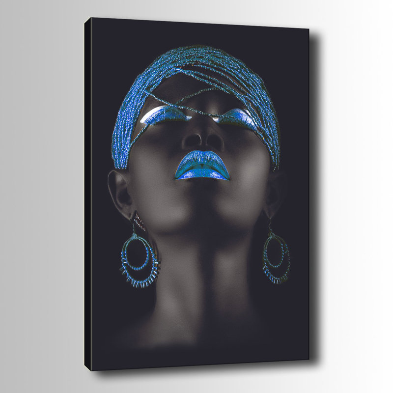 Peinture décorative sur toile, Bleu