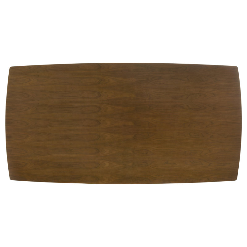 Malone Rectangular 78-Inch Wood Dining Table Dark Walnut