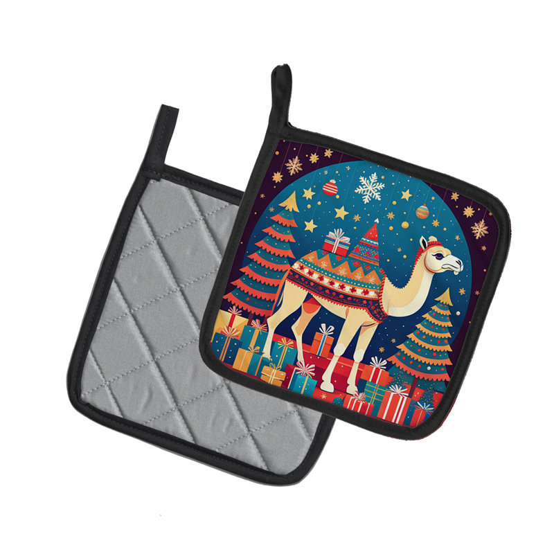 Paire de porte-casseroles Camel Christmas