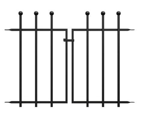 70 cm H x 93 cm W Steel Gate Fencing