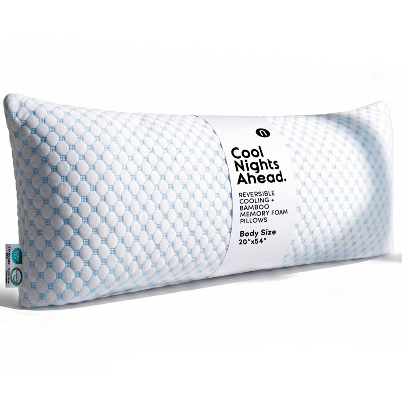 Oreiller moyen en mousse viscoélastique gélifiée Scarlett, Grand lit, Ensemble de 1