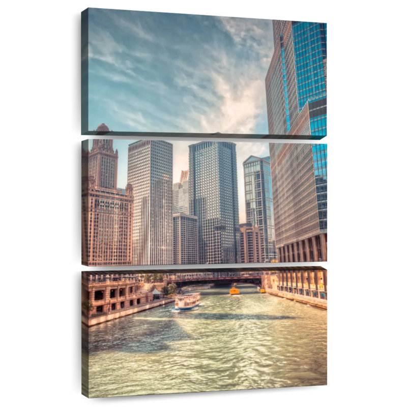 Nicci Exploring Chicago River, 57" H x 36" W
