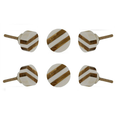 Bone 1.2" Diameter Round Knob Multipack