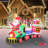 Santa Train with Penguins Inflatable