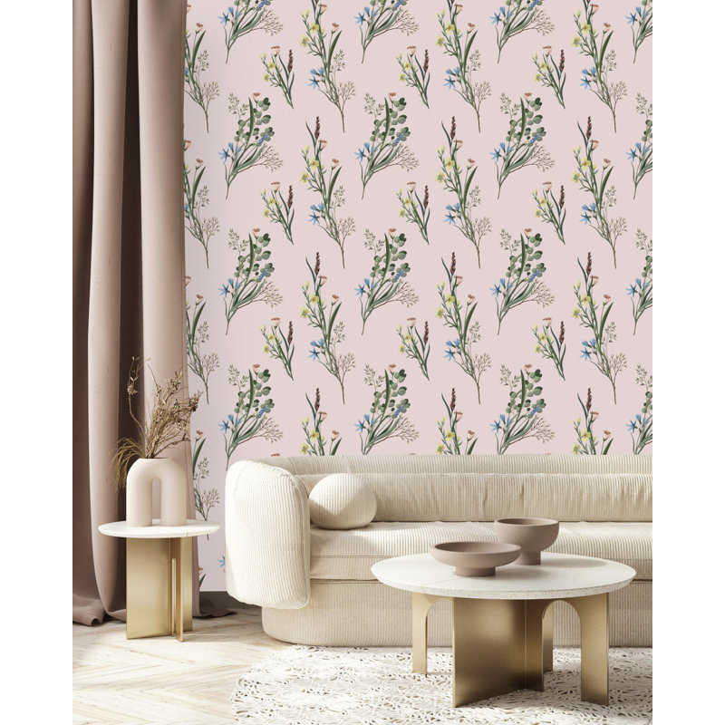 Floral Tile, 2.08' W x 18.75' L