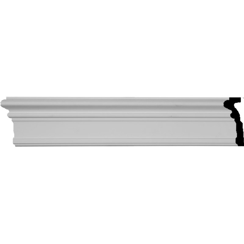 Ekena Millwork Elsinor 4.88'' H x 96'' W x 1.625'' D Urethane Bracket / Corbel