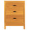 Franklin 3 - Drawer Solid Wood Nightstand