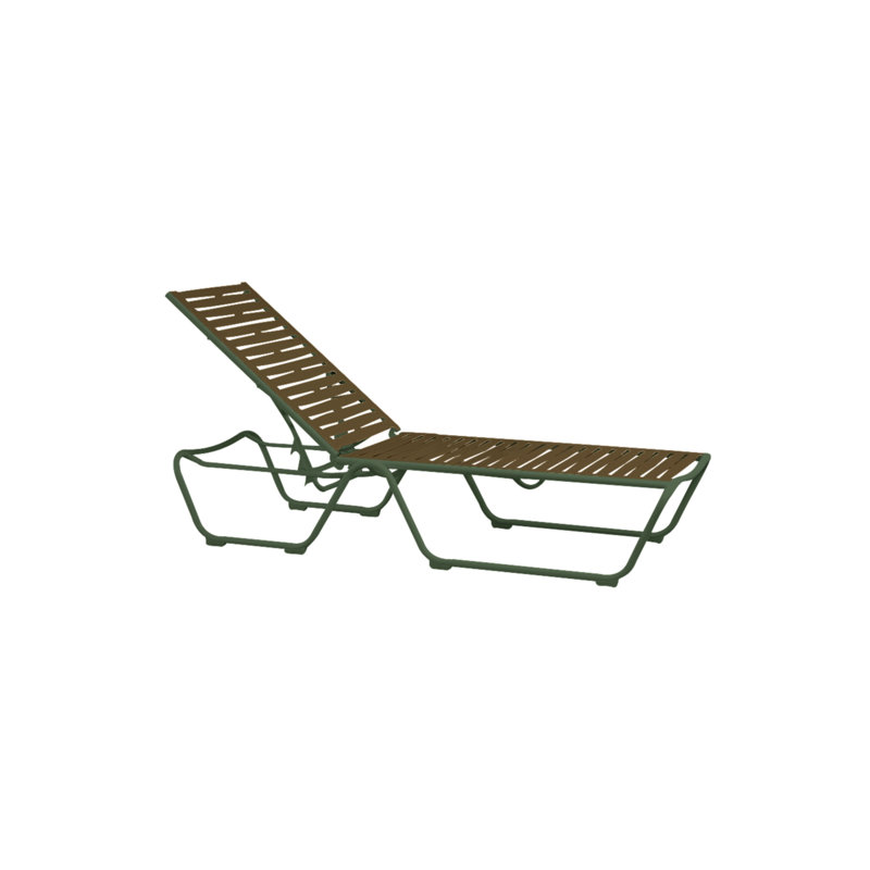 Millennia EZ Span™ Outdoor Chaise Lounge, Parchment, Aged Bronze