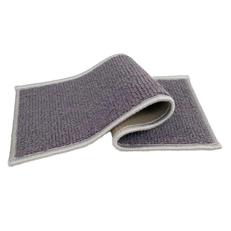 Escabeaux simples résistants à la glissade et lavables sur mesure (ensemble de 13), Rectangle 2 pi 1 po x 8 po, Gray