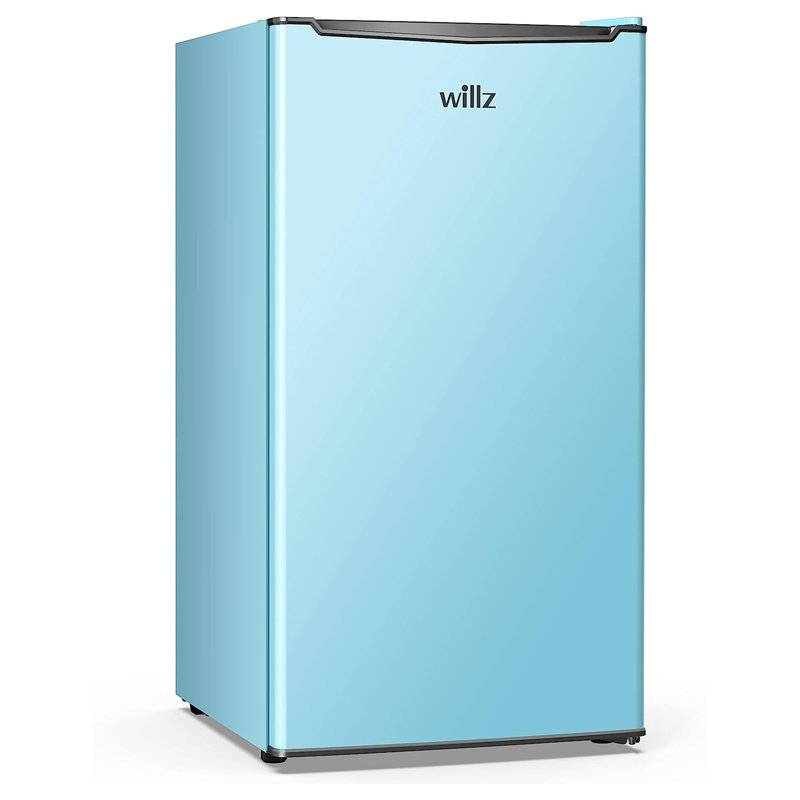 Willz 3.3 Cubic Feet Freestanding Mini Fridge, Blue