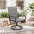 Leonard Premium All-Weather Padded Sling Swivel Chair