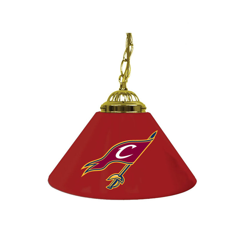 Luminaire suspendu conique à 1 lumière pour table de billard NBA, Cavaliers de Cleveland