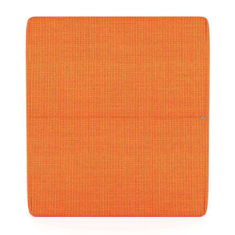Sunbrella® Outdoor Ottoman Cushion, Sunbrella® Canvas Tangerine, 4" H x 22" W x 20" D