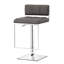 Chaise de salle à manger confortable et grise avec siège rembourré et élégant pour soutenir la détente