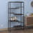 62" Metropolitan Cat Condo - Metal Frame Multi-Level Cat Tower, Scratching Post, Replaceable Parts, Black Frame, Black Platforms With Brown Cushions-87111167