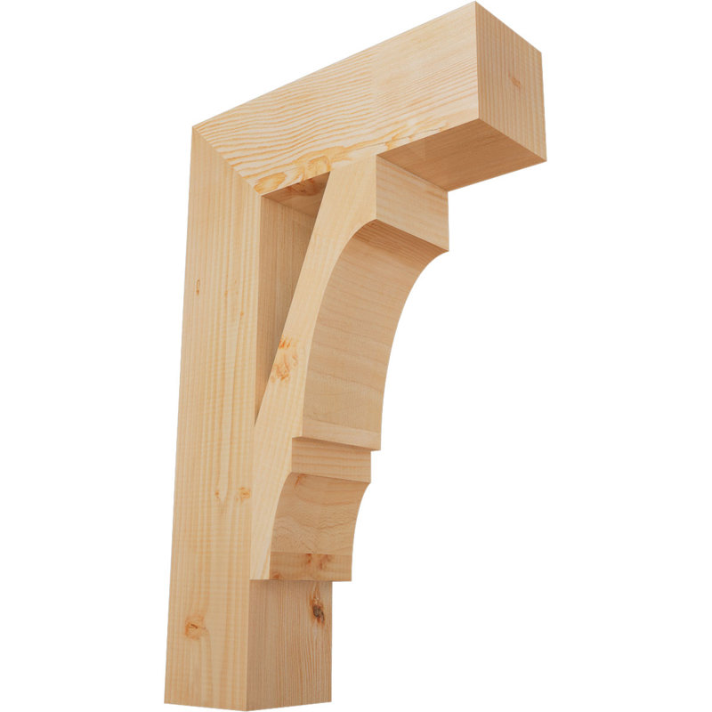 Support de bloc Balboa, Sapin de Douglas lisse, L 5 1/2 po x P 20 po x H 32 po